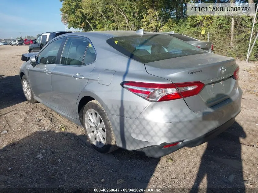 2020 Toyota Camry Le VIN: 4T1C11AK8LU308784 Lot: 40260647