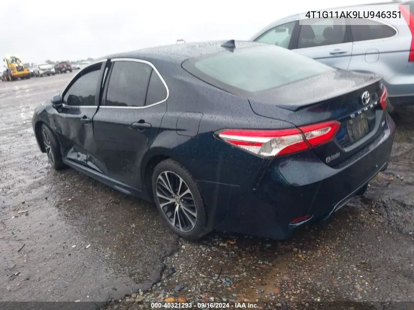 2020 Toyota Camry Se VIN: 4T1G11AK9LU946351 Lot: 40321293