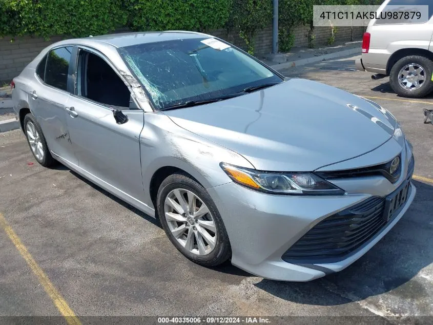 2020 Toyota Camry Le VIN: 4T1C11AK5LU987879 Lot: 40335006