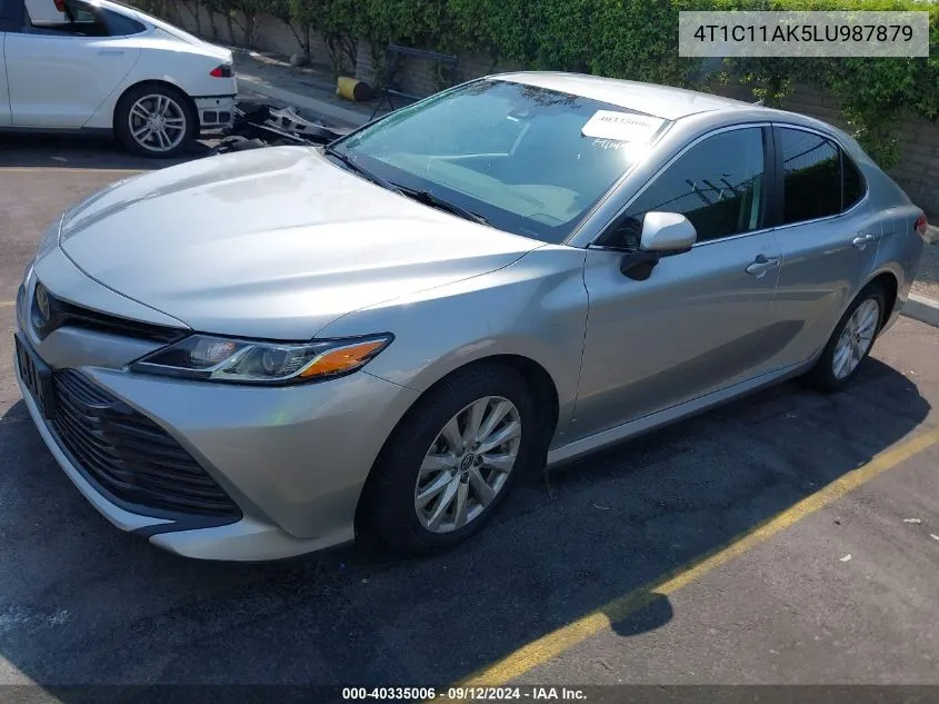 2020 Toyota Camry Le VIN: 4T1C11AK5LU987879 Lot: 40335006