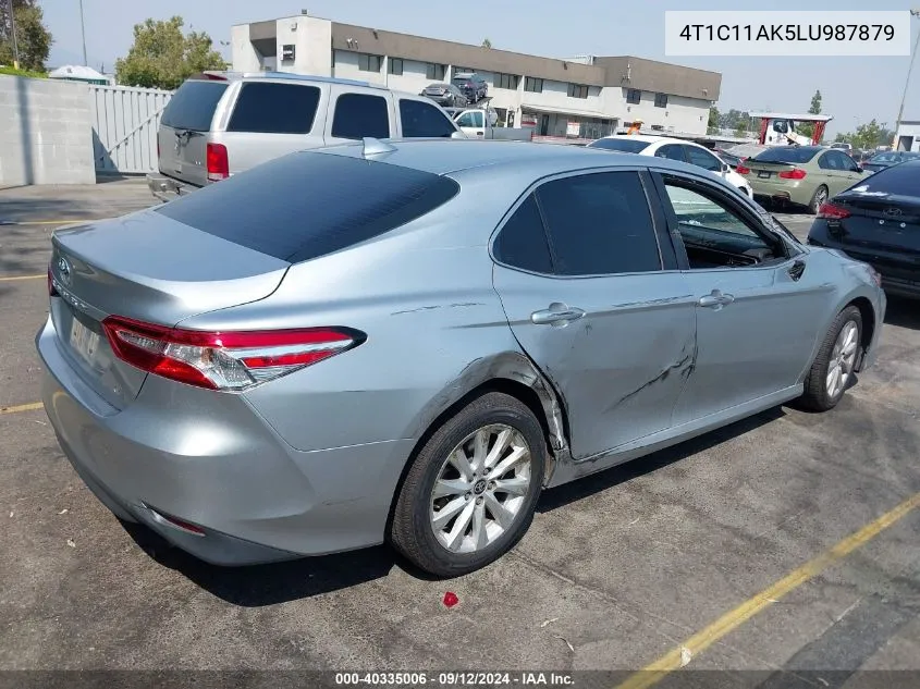 2020 Toyota Camry Le VIN: 4T1C11AK5LU987879 Lot: 40335006