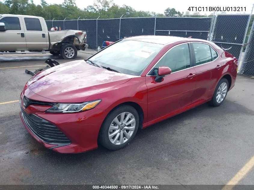 2020 Toyota Camry Le Awd VIN: 4T1C11BK0LU013211 Lot: 40344500