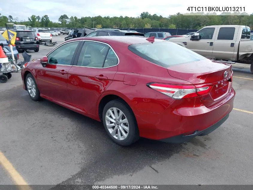 4T1C11BK0LU013211 2020 Toyota Camry Le Awd