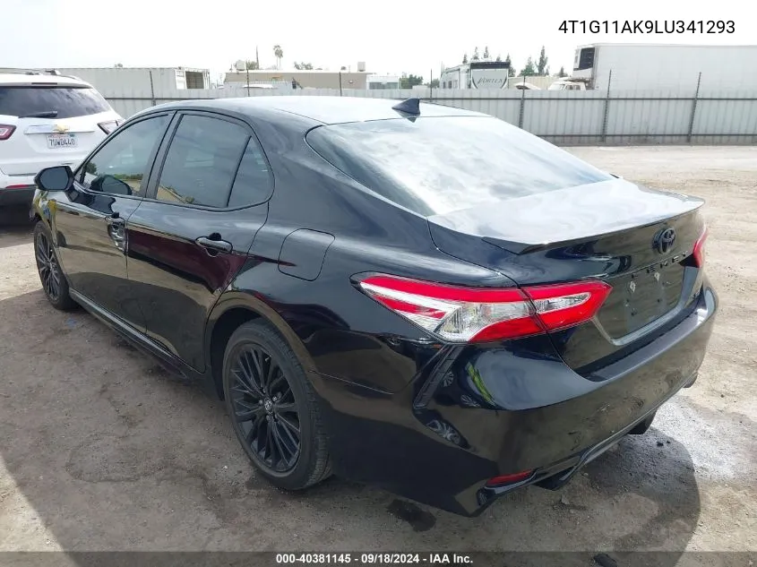 2020 Toyota Camry Se Nightshade Edition VIN: 4T1G11AK9LU341293 Lot: 40381145