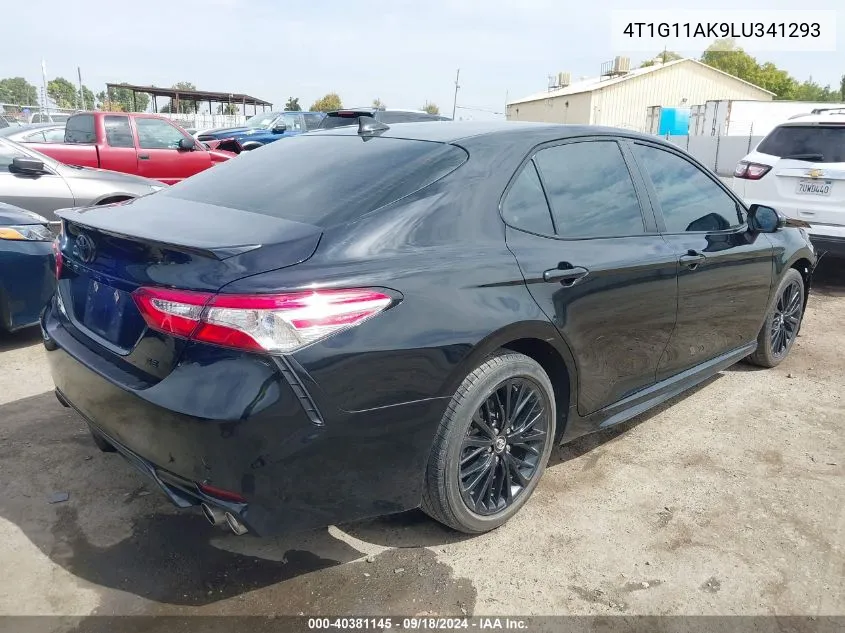 2020 Toyota Camry Se Nightshade Edition VIN: 4T1G11AK9LU341293 Lot: 40381145