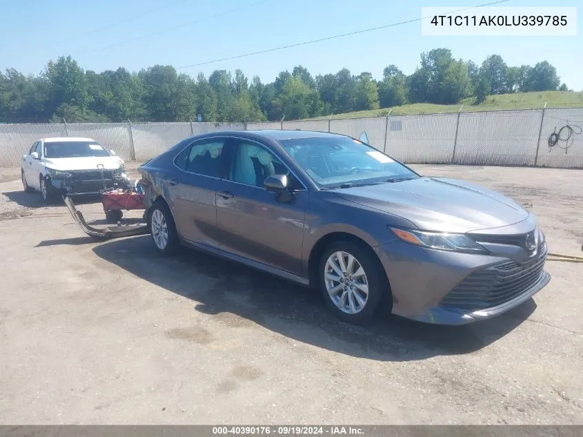 2020 Toyota Camry Le VIN: 4T1C11AK0LU339785 Lot: 40390176