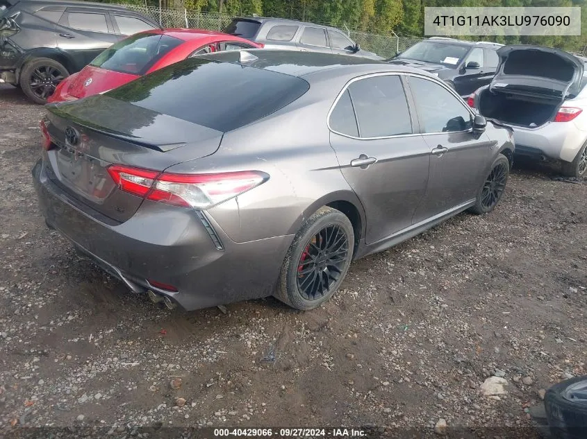 2020 Toyota Camry Se VIN: 4T1G11AK3LU976090 Lot: 40429066