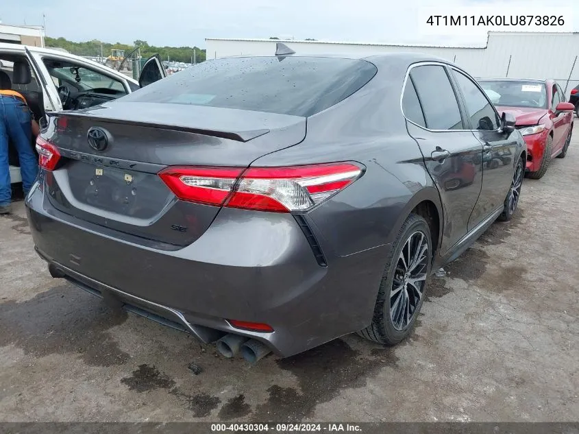 2020 Toyota Camry Se VIN: 4T1M11AK0LU873826 Lot: 40430304