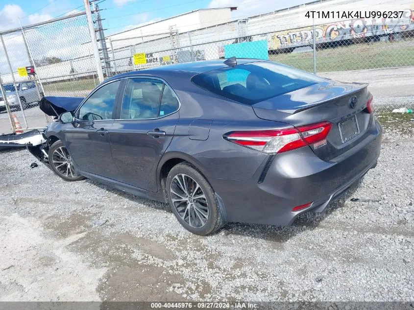 2020 Toyota Camry Se VIN: 4T1M11AK4LU996237 Lot: 40445976