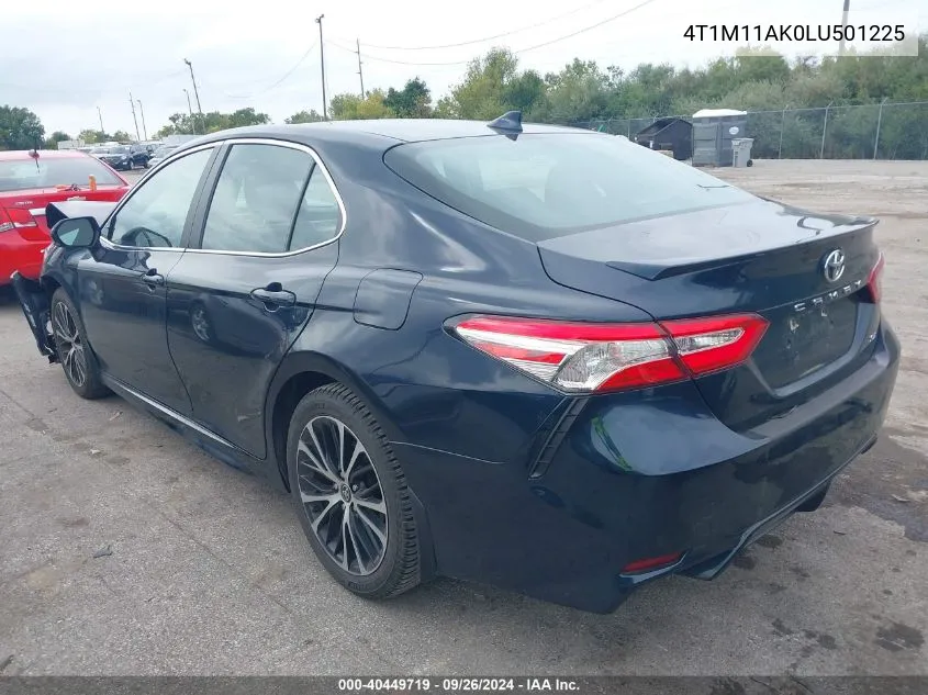 2020 Toyota Camry Se VIN: 4T1M11AK0LU501225 Lot: 40449719