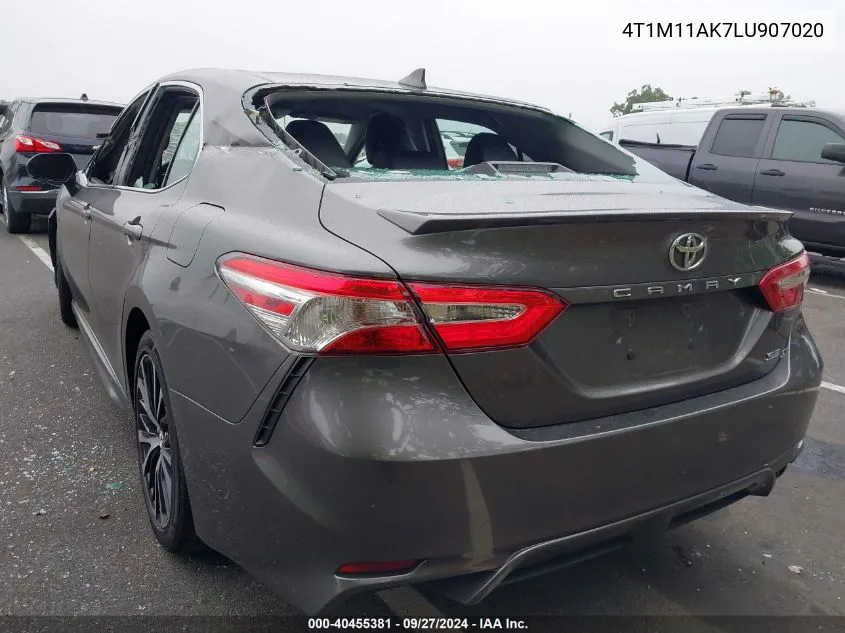 2020 Toyota Camry Se VIN: 4T1M11AK7LU907020 Lot: 40455381