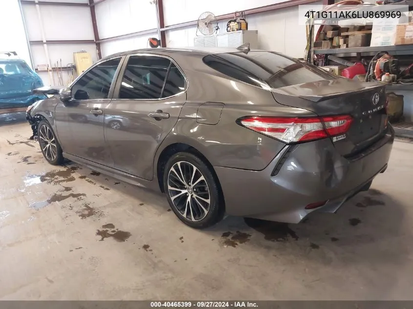 2020 Toyota Camry Se VIN: 4T1G11AK6LU869969 Lot: 40465399