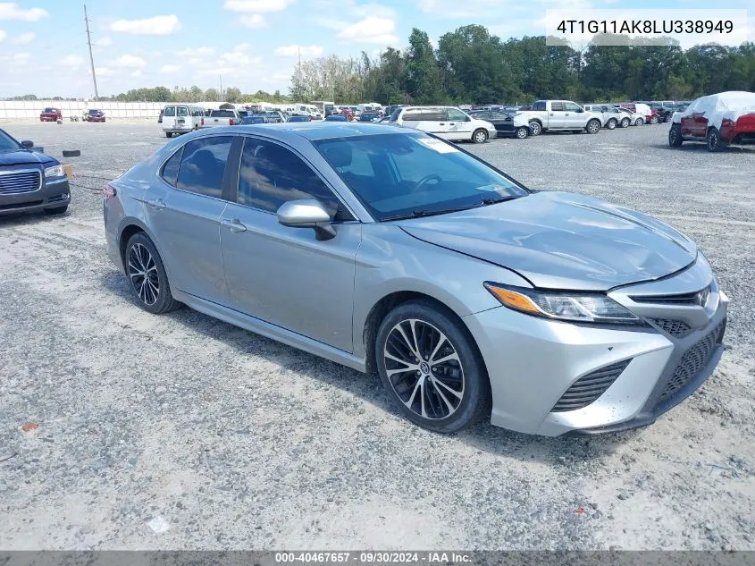 2020 Toyota Camry Se VIN: 4T1G11AK8LU338949 Lot: 40467657