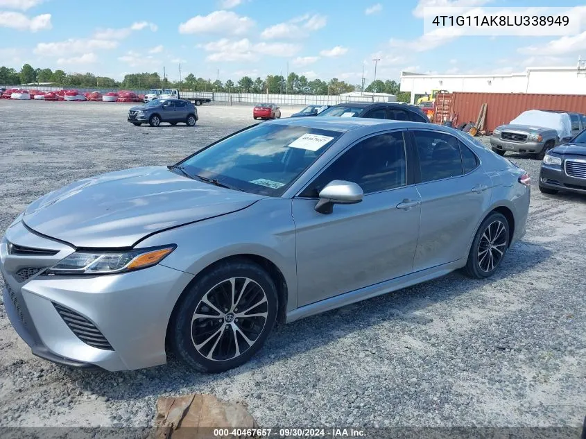 2020 Toyota Camry Se VIN: 4T1G11AK8LU338949 Lot: 40467657