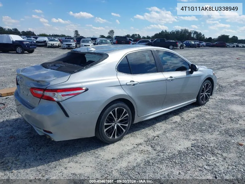 2020 Toyota Camry Se VIN: 4T1G11AK8LU338949 Lot: 40467657