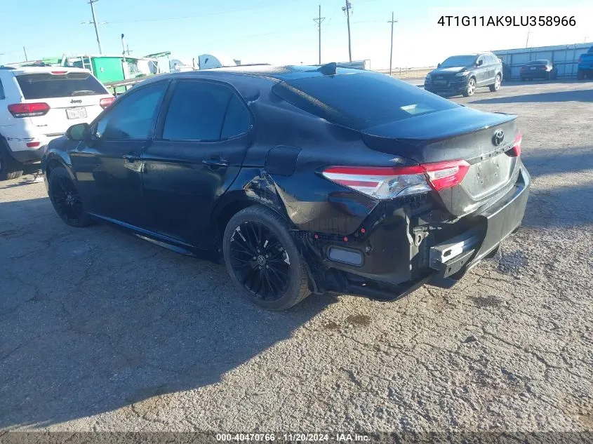 2020 Toyota Camry Se Nightshade Edition VIN: 4T1G11AK9LU358966 Lot: 40470766