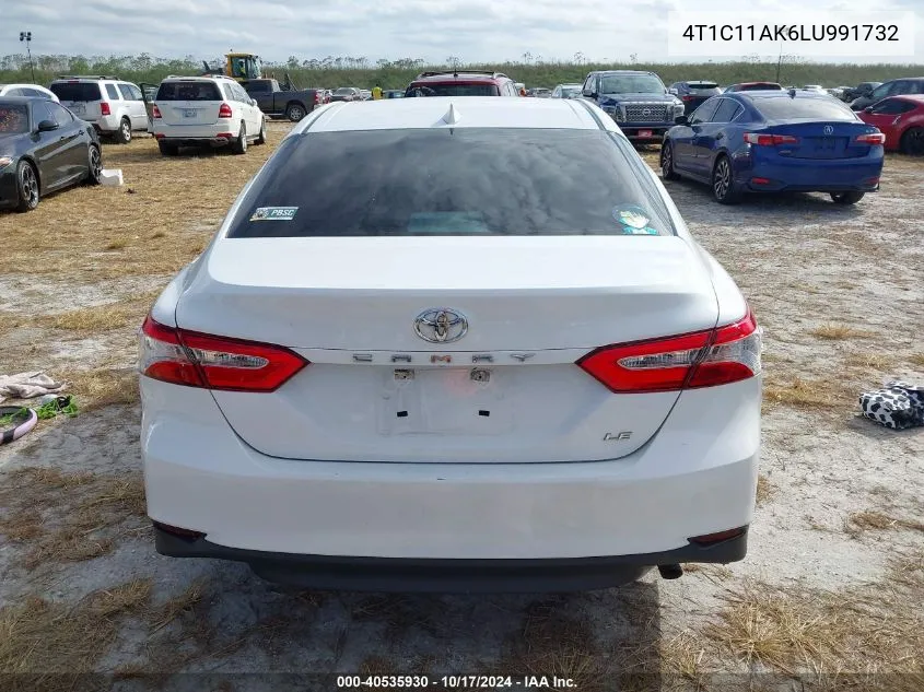 4T1C11AK6LU991732 2020 Toyota Camry Le