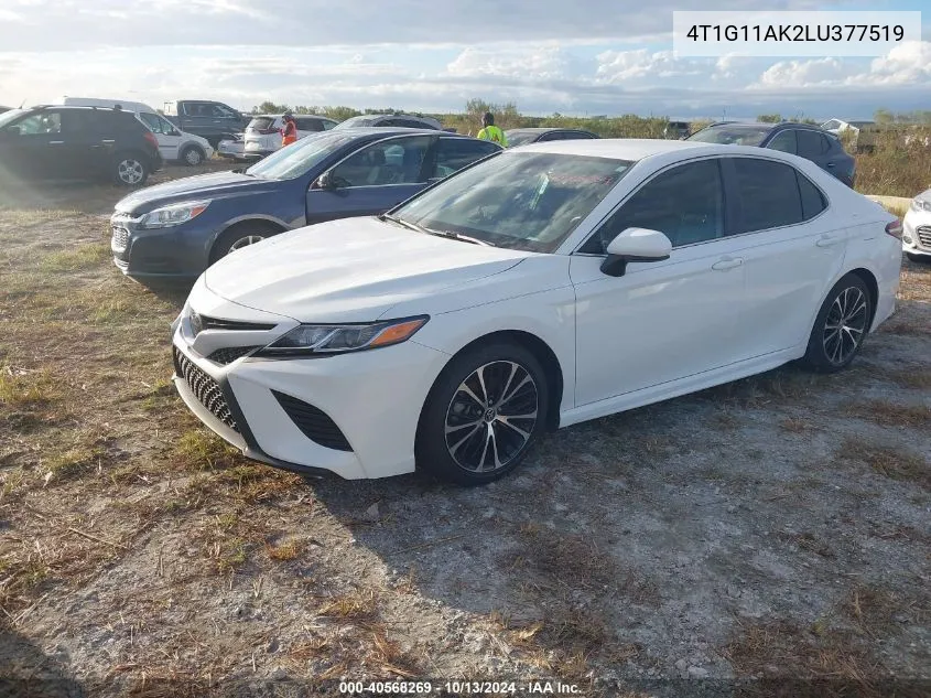 2020 Toyota Camry Se VIN: 4T1G11AK2LU377519 Lot: 40568269