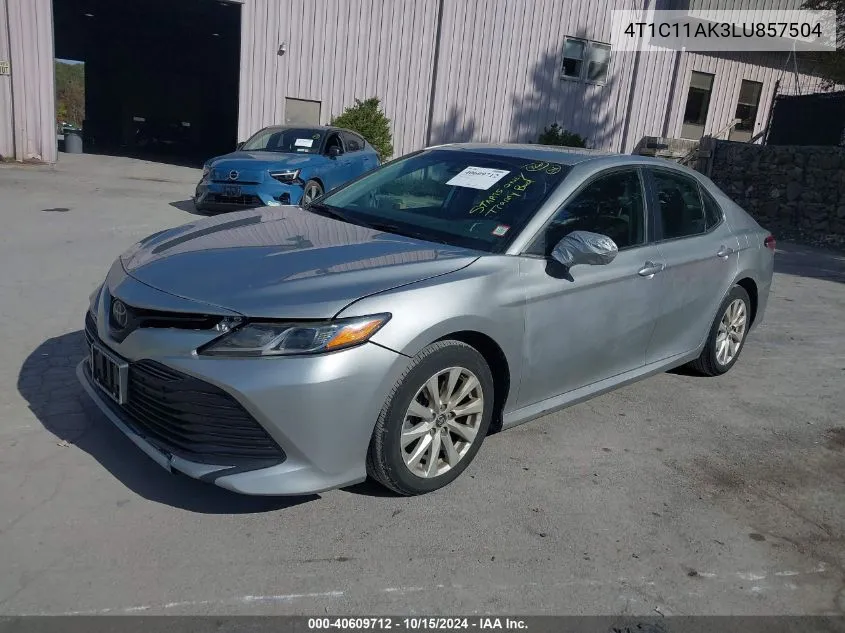 2020 Toyota Camry Le VIN: 4T1C11AK3LU857504 Lot: 40609712