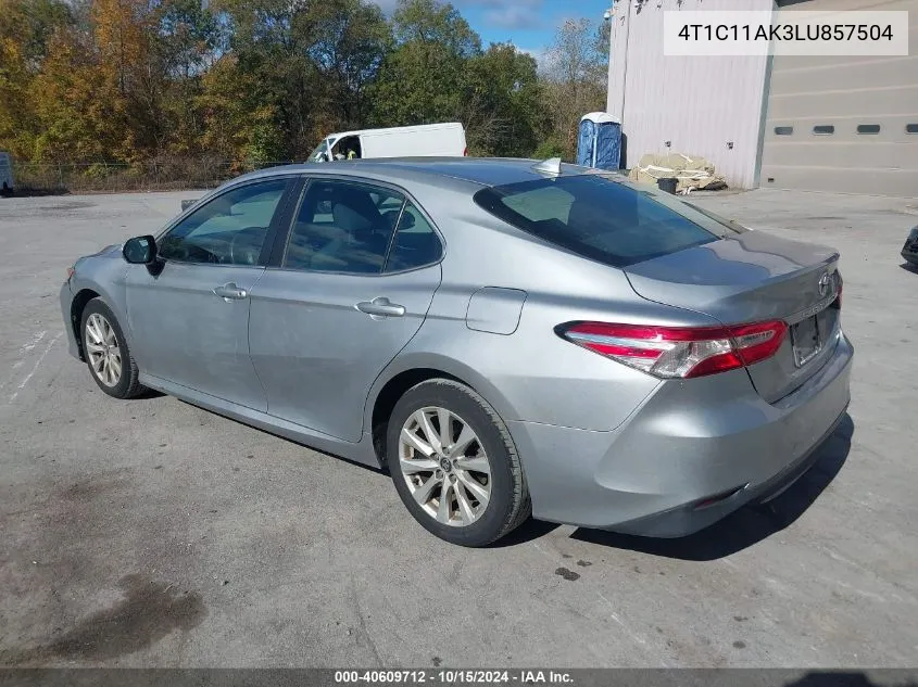 2020 Toyota Camry Le VIN: 4T1C11AK3LU857504 Lot: 40609712