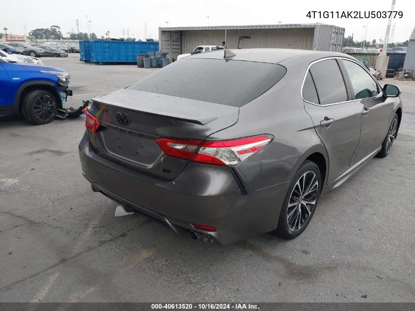 4T1G11AK2LU503779 2020 Toyota Camry Se