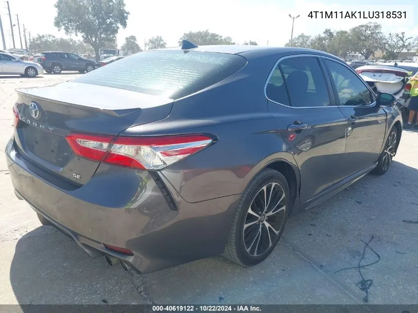 2020 Toyota Camry Se VIN: 4T1M11AK1LU318531 Lot: 40619122