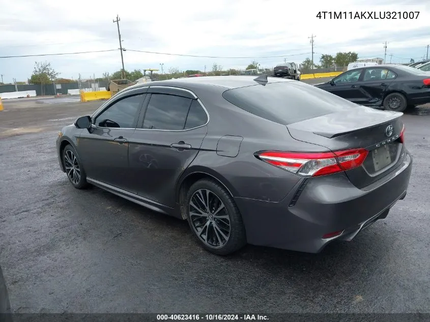 2020 Toyota Camry Se VIN: 4T1M11AKXLU321007 Lot: 40623416