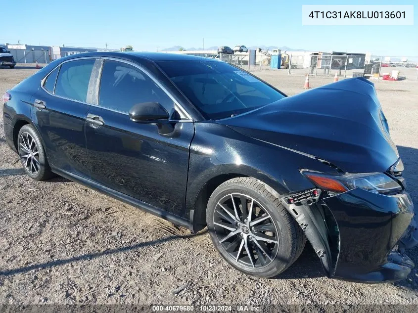 2020 Toyota Camry Le Hybrid VIN: 4T1C31AK8LU013601 Lot: 40679680