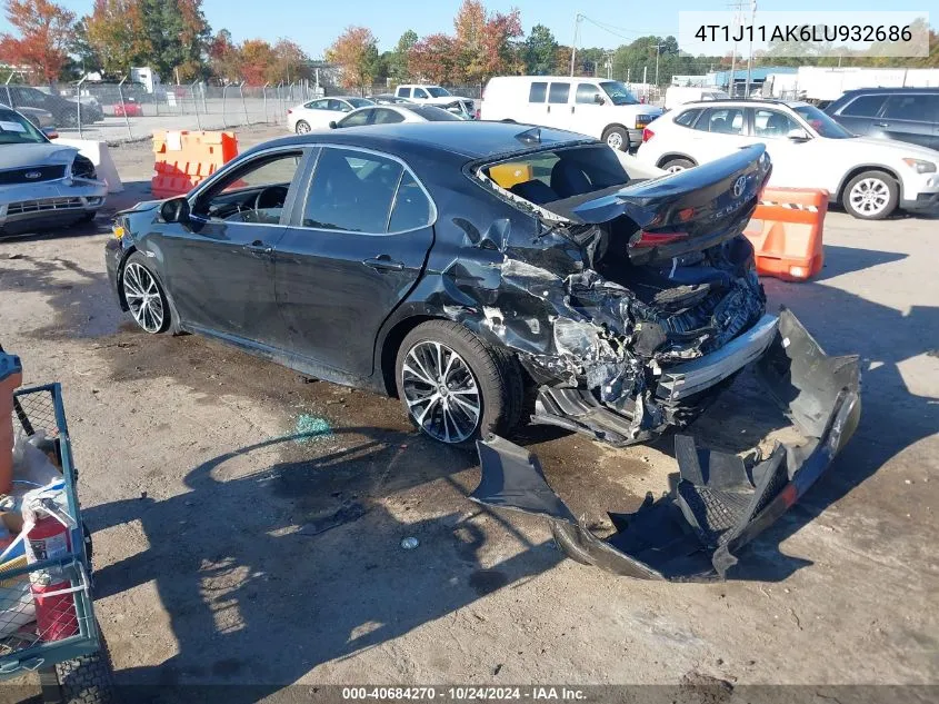 4T1J11AK6LU932686 2020 Toyota Camry Se