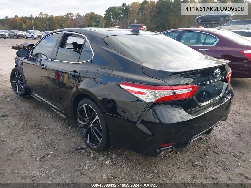 2020 Toyota Camry Xse VIN: 4T1K61AK2LU909508 Lot: 40698492