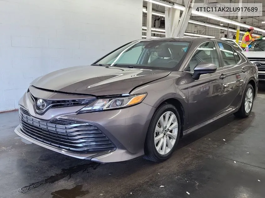 2020 Toyota Camry Le VIN: 4T1C11AK2LU917689 Lot: 40698783