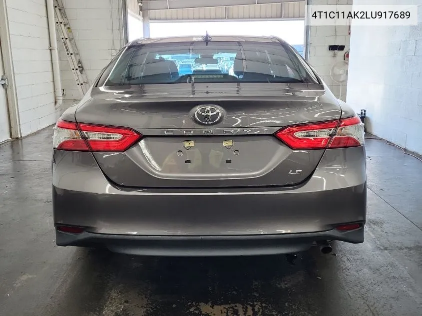 2020 Toyota Camry Le VIN: 4T1C11AK2LU917689 Lot: 40698783