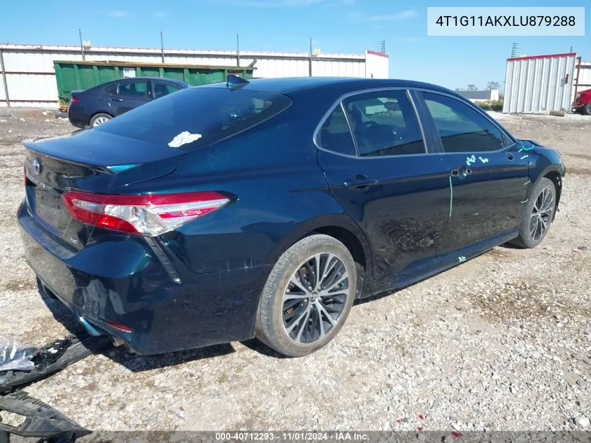 2020 Toyota Camry Se VIN: 4T1G11AKXLU879288 Lot: 40712293