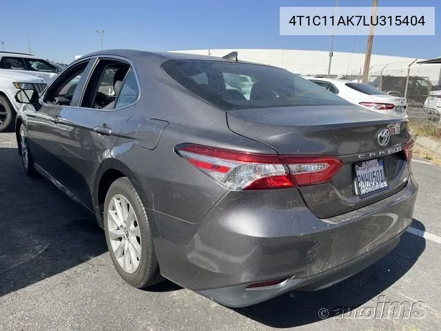 4T1C11AK7LU315404 2020 Toyota Camry Le