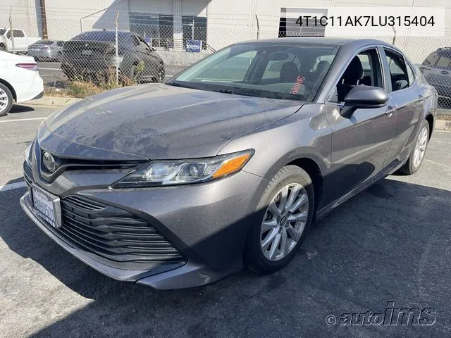 2020 Toyota Camry Le VIN: 4T1C11AK7LU315404 Lot: 40733554