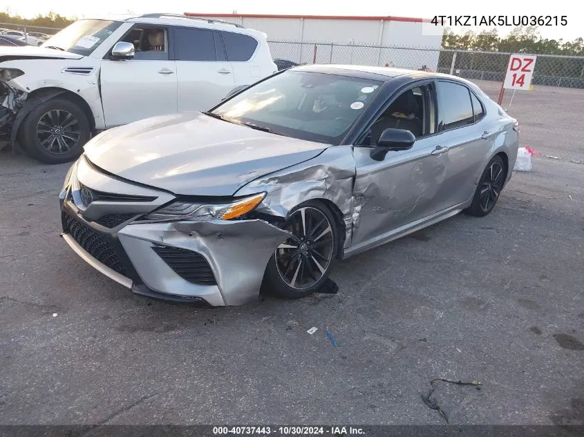 2020 Toyota Camry Xse V6 VIN: 4T1KZ1AK5LU036215 Lot: 40737443