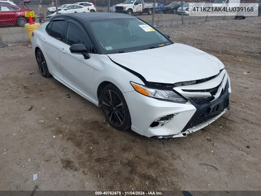 2020 Toyota Camry Xse V6 VIN: 4T1KZ1AK4LU039168 Lot: 40762478