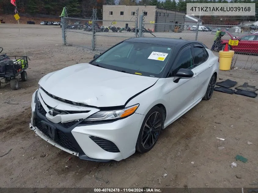 2020 Toyota Camry Xse V6 VIN: 4T1KZ1AK4LU039168 Lot: 40762478