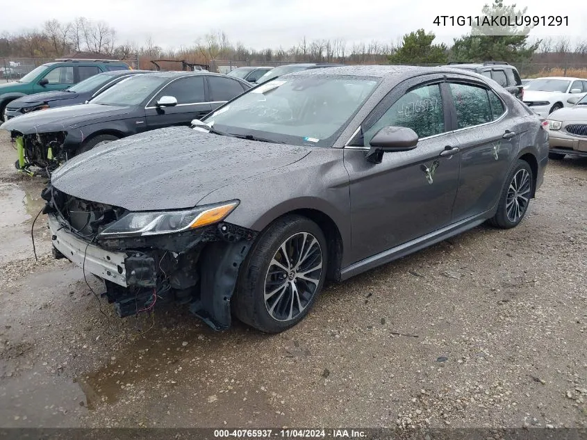 2020 Toyota Camry Se VIN: 4T1G11AK0LU991291 Lot: 40765937