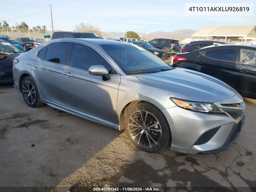 2020 Toyota Camry Se VIN: 4T1G11AKXLU926819 Lot: 40791343