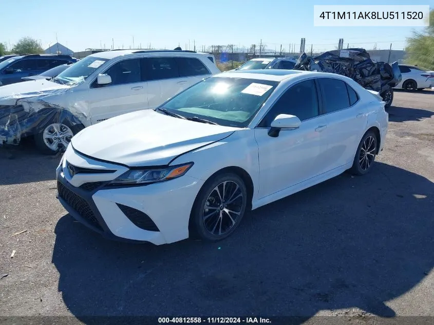 2020 Toyota Camry Se VIN: 4T1M11AK8LU511520 Lot: 40812558