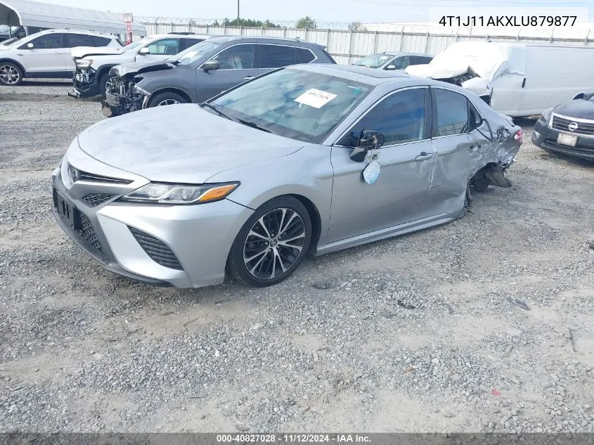 2020 Toyota Camry Se VIN: 4T1J11AKXLU879877 Lot: 40827028