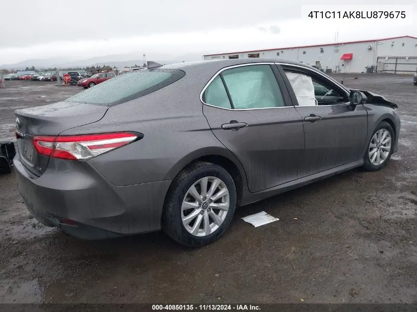 2020 Toyota Camry Le VIN: 4T1C11AK8LU879675 Lot: 40850135