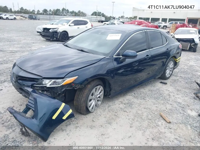 2020 Toyota Camry Le VIN: 4T1C11AK7LU904047 Lot: 40851860