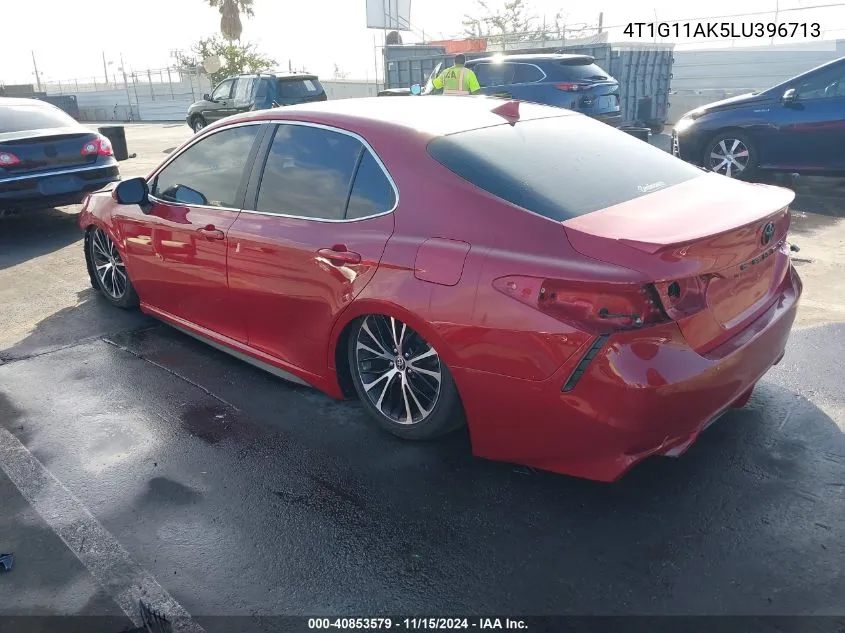 2020 Toyota Camry Se VIN: 4T1G11AK5LU396713 Lot: 40853579