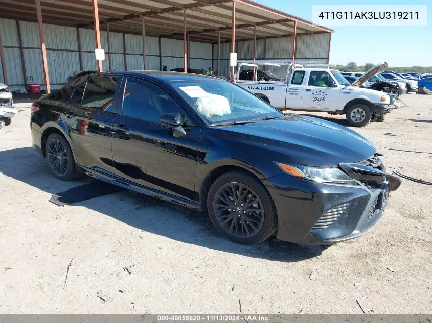 2020 Toyota Camry Se Nightshade Edition VIN: 4T1G11AK3LU319211 Lot: 40855620