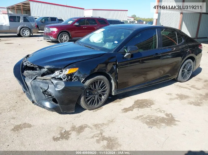 2020 Toyota Camry Se Nightshade Edition VIN: 4T1G11AK3LU319211 Lot: 40855620