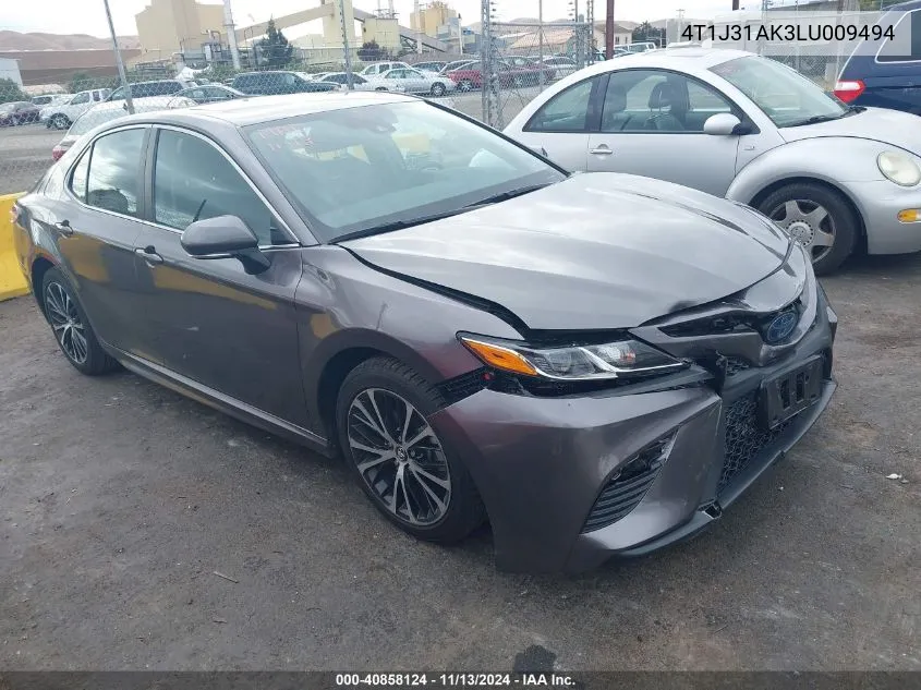 4T1J31AK3LU009494 2020 Toyota Camry Se Hybrid