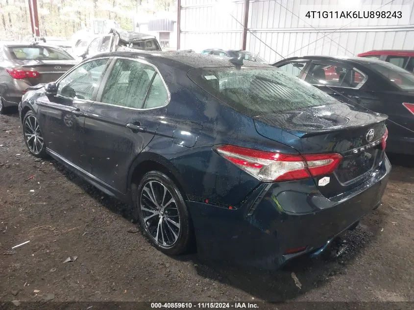 2020 Toyota Camry Se VIN: 4T1G11AK6LU898243 Lot: 40859610