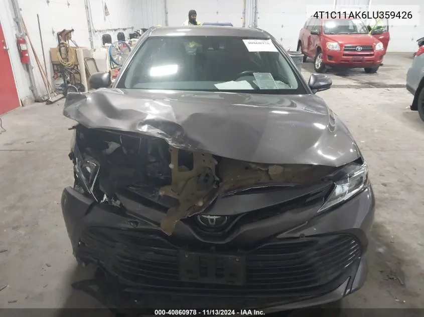 2020 Toyota Camry Le VIN: 4T1C11AK6LU359426 Lot: 40860978